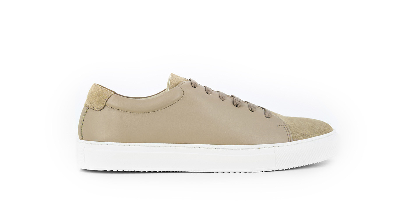 Calf & Suede Sneaker - Men's Tan Sneakers | The Cobbler