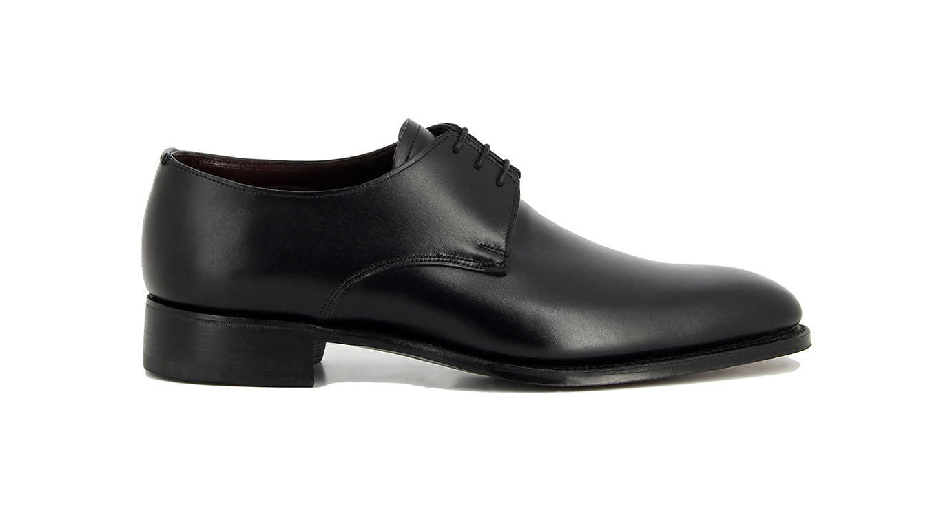 Black leather formal cheap shoes mens