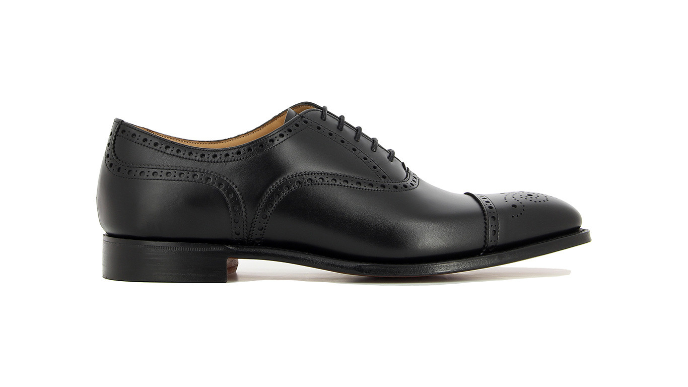 Black and store grey dress shoes